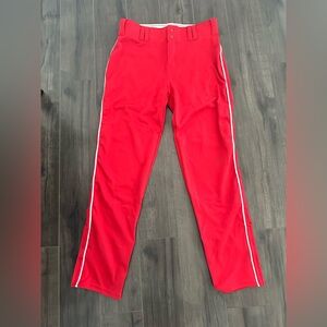 Youth XL red baseball pants